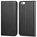 SHIELDON iPhone 6 Plus Case Genuine Leather Case Kickstand, Credit Card Slots, Magnetic Closure Compatible with iPhone 6 Plus / 6S Plus / 6+, Black