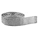 Super Z Outlet Silver Diamond Sparkling Rhinestone Mesh Ribbon for Event Decorations, Wedding Cake, Birthdays, Baby Shower, Arts & Crafts, 1.5