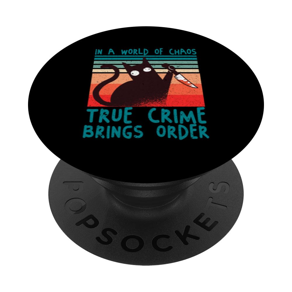 Funny Killer Documentaries - Murder Shows & True Crime PopSockets Swappable PopGrip — image 1