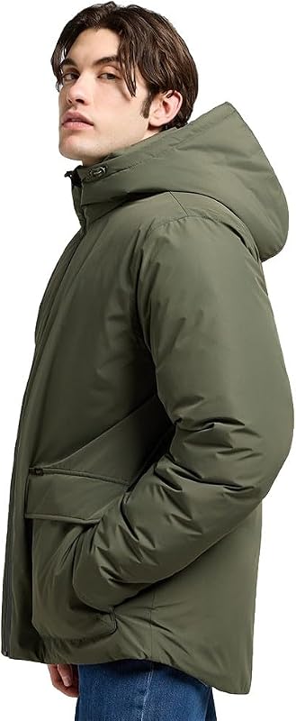 - Calções masculinos - Corte normal - Calça curta com capuz - Cinzento-Azeitona