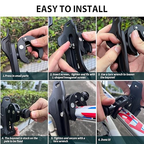 Extra Large Motorcycle Cup Holder Anti Theft, Mathtoxyz Bike Water Bottle Holder 1.95 – 3.6 inch Universal Size Handlebar Drink Holder Cage for Moto Bicycle, Boat, Scooter, Stroller, Wheelchair