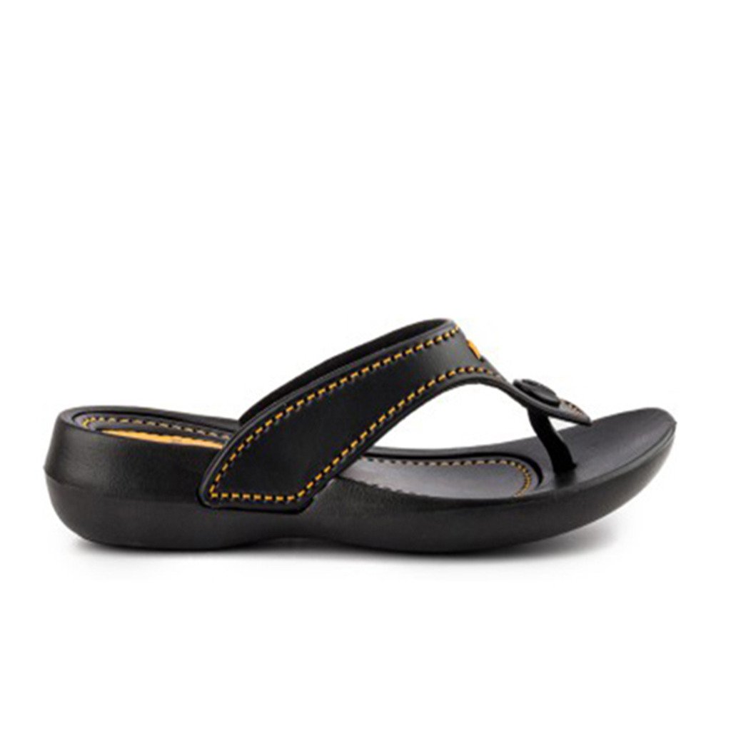 adda women's black synthetic house slippers