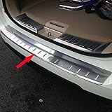 Generic Stainless Steel Rear Bumper Sill Plate Guard Cover Trim Fit For Nissan Rogue 2015 2016