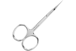 STALEKS Pro Expert 50 Type 3 Cuticle Scissors – Premium Quality Manicure Scissors – Stainless Steel Curved Scissors for Cuticles – Long Lasting Beauty Scissors for Cuticle Nail Care