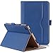 ProCase Cover for iPad Mini 4 Case, Leather Stand Folio Case for 2015 iPad Mini 4th Generation with Multiple Viewing Angles, auto Sleep/Wake, Document Card Pocket -Navy