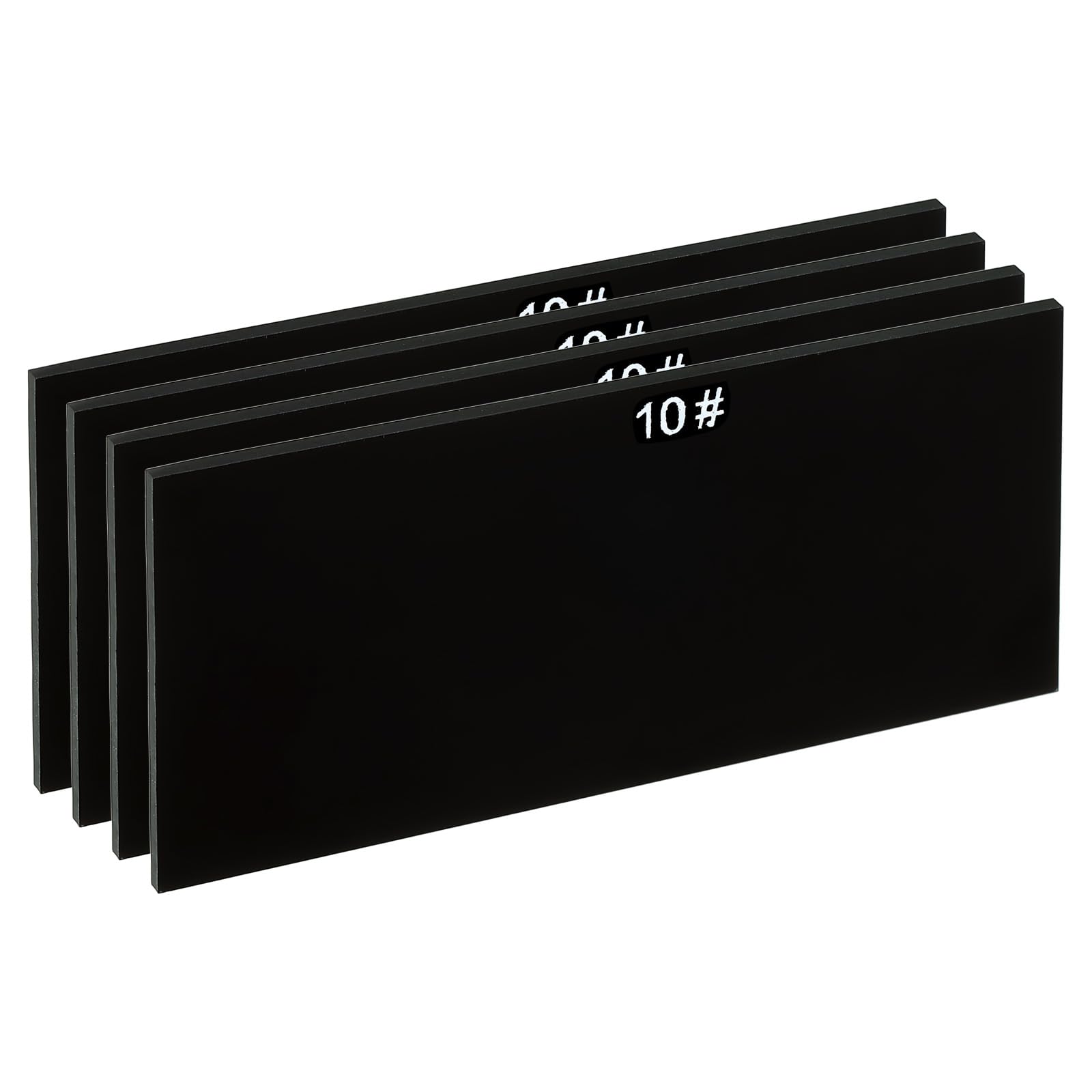 PATIKIL Welding Len Shade 10 Glass 4-1/4"x 2", 4 Pack Hardened Glass Black Darkening Filter Plates Covers Replacement for Weld Helmet Hood