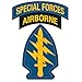 US Army - Special Forces Airborne Patch Reflective Decal - 3.5 Inch Tall Full Color Decal On 3M Reflective Material, Sticker