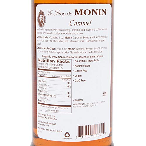 Monin Caramel Syrup, 750 ml | Pricepulse