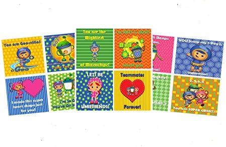 Team Umizoomi Themed Valentine's Day Cards (24 Included)