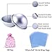 Metal Bath Bomb Mold Set,Bath Bomb Molds Kit for Homemade 3 Sizes 7 Sets 14 Pcs and 100 PCS Shrink Wrap Bags-Extra Thick Aluminum Alloy- Easy to Use and Sturdy