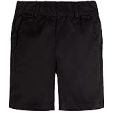 Mud Kingdom Fashion Boy Chino Shorts Elastic Waist Flat Front Summer School Uniform