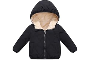 LAVIQK Baby Boys Girls Toddlers Winter Coats Puffer Jacket Hooded Down Snow Jacket Coat Outerwear