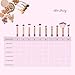 Apr.Fairy 10pcs Mermaid Makeup Eye Brushes Set with Box 3D Fish Scale Premium Plastic Handle Brush Kits Eyeshadow Eyeliner Blending Foundation Blush Lip Cosmetic Make Up Tools - Multi-color Gradient