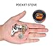 REDCAMP Portable Backpacking Stove for Camping with Piezo Ignition, 3500w Ultralight Pocket Stove,Mini 2nd Generation