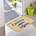 Ownest Happy Camper Camping Door Mat,Entrance Outdoor/Indoor Floor Doormat Door Non Slip Mats Bathroom Kitchen Decor Rug 40cmx60cm