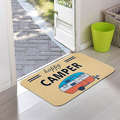 Ownest Happy Camper Camping Door Mat,Entrance Outdoor/Indoor Floor Doormat eBay