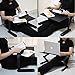 MICOE Laptop Stand Riser & Computer Desk Multifunctional Adjustable Portable Table Bed Tray with Ergonomic Dual Layer Tabletop Design Aluminum Blackthumb 1