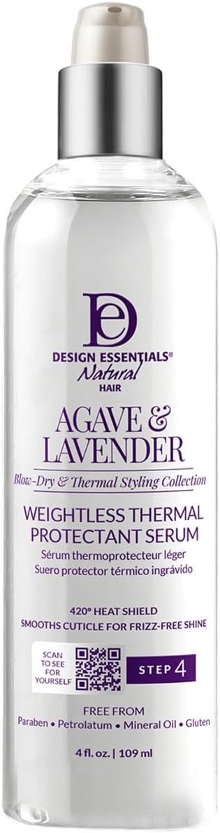 Design Essentials Agave Lavender Thermal Protectant Serum Heat Protection 109ml