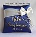Personalized dog Ring Bearer Pillow, Wedding pillow, Dog Ring pillow