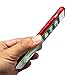 JISONCASE iPhone 7 Case Genuine Leather Hard Back Case Slim Fit Protective Cover Snap on Case for iPhone 7 [Red]-JS-IP7-02A30