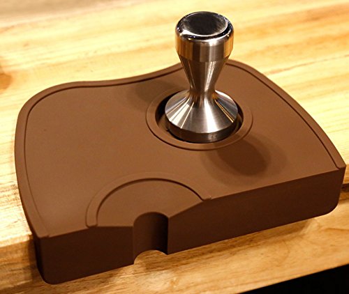 KMZ KITCHEN Silicone Espresso Tamp Mat Brown