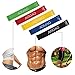 Resistance Bands Exercise - Set of 5, 12-inch Workout Bands - 100% Natural Latex !
