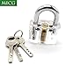 MICG A-bloy Cutaway Lock Transparent Training Skill Professional Visible Practice Padlocks Lock Pick for Locksmith