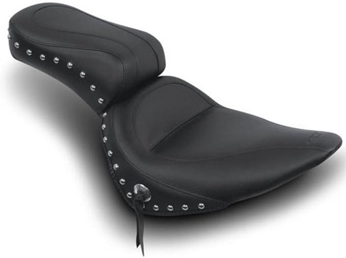 Mustang Motorcycle Seats OnePiece Skirted Seat with Studs