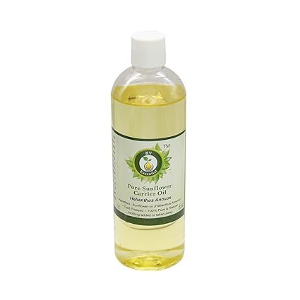 R V Essential Pure Sunflower Carrier Oil 200ml- Helianthus