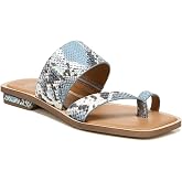Franco Sarto Womens Glenni Ankle Strap Flat Sandals