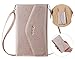 Travelambo Rfid Blocking Passport Holder Wallet & Travel Wallet Envelope Various Colors (rose gold with neck/wrist strap)