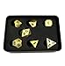 Darksilver Forge Cthulhu's Gold Metal D&D Dice Set for Tabletop Roleplaying Games, DND, Pathfinder RPG
