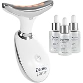 MyoGlow Upper Arm Lifting Device with NoTox Serum, 90 Day Supply Kit | My Derma Dream 2 Piece Kit, 3 Light Modes, Sonic Vibration, Rechargeable, Face, Neck, Jawline
