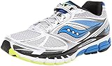 Saucony Men's Guide 8 Running Shoe,White/Blue/Citron,10.5 M US