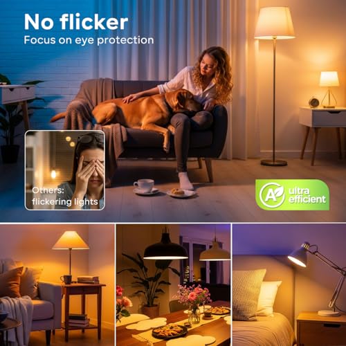 LVWIT E27 LED Bulbs Warm Light 2700K,Vintage Style ST64 LED Filament Bulb,3.8W Equivalent to 60W,806 LM,Ultra Efficient Class A Filament Bulbs,Energy Saving,Non-Dimmable,6U