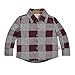 Burt's Bees Baby Baby Boys T-Shirt, Long Sleeve V-Neck and Crewneck Tees, 100% Organic Cotton, Autumn Buffalo Check, 18 Months