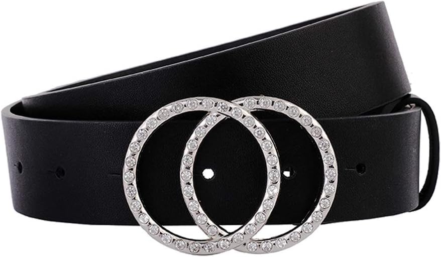 Women's Leather Belt Fashion Soft Faux Leather Waist Belts For Jeans Dress
