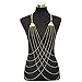JOJO & LIN Sexy Gold Body Chain Jewelry Fine Chain Harness Body Chains for Women Body Jewelry