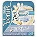 Gillette Venus Comfortglide Women's Razor Blade Refills, Vanilla Creme, 4 Count, Womens Razors / Blades