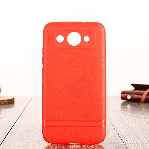 AICEDA Huawei Y3 2017 Case,Protection Back Cover [Scratch/Dust Proof] Slim Fit Covers Shockproof Rugged Full-body Protective Cover for Huawei Y3 2017 - Red