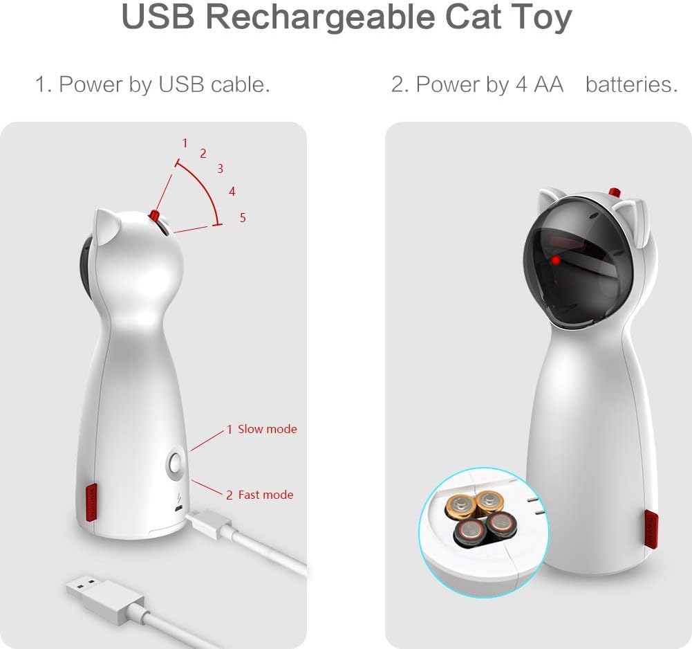 BENTOPAL Cat Laser Toy Automatic Interactive for Indoor Cats / Dogs / Kitty : Kitchen & Dining