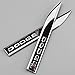 2pcs Auto car Dagger Fender Emblems Sticker Badge Decal fit for Black dodge sports NEW