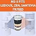Aquaboon 5 Stage Mineral Water Filter Cartridge Replacement for Countertop Water Filter System Compatible with Santevia, Zen Systems, 2-Pack