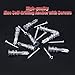 Hilitchi 100pcs Premium Quality Zinc Self-Drilling Drywall Anchor with Screw Kit