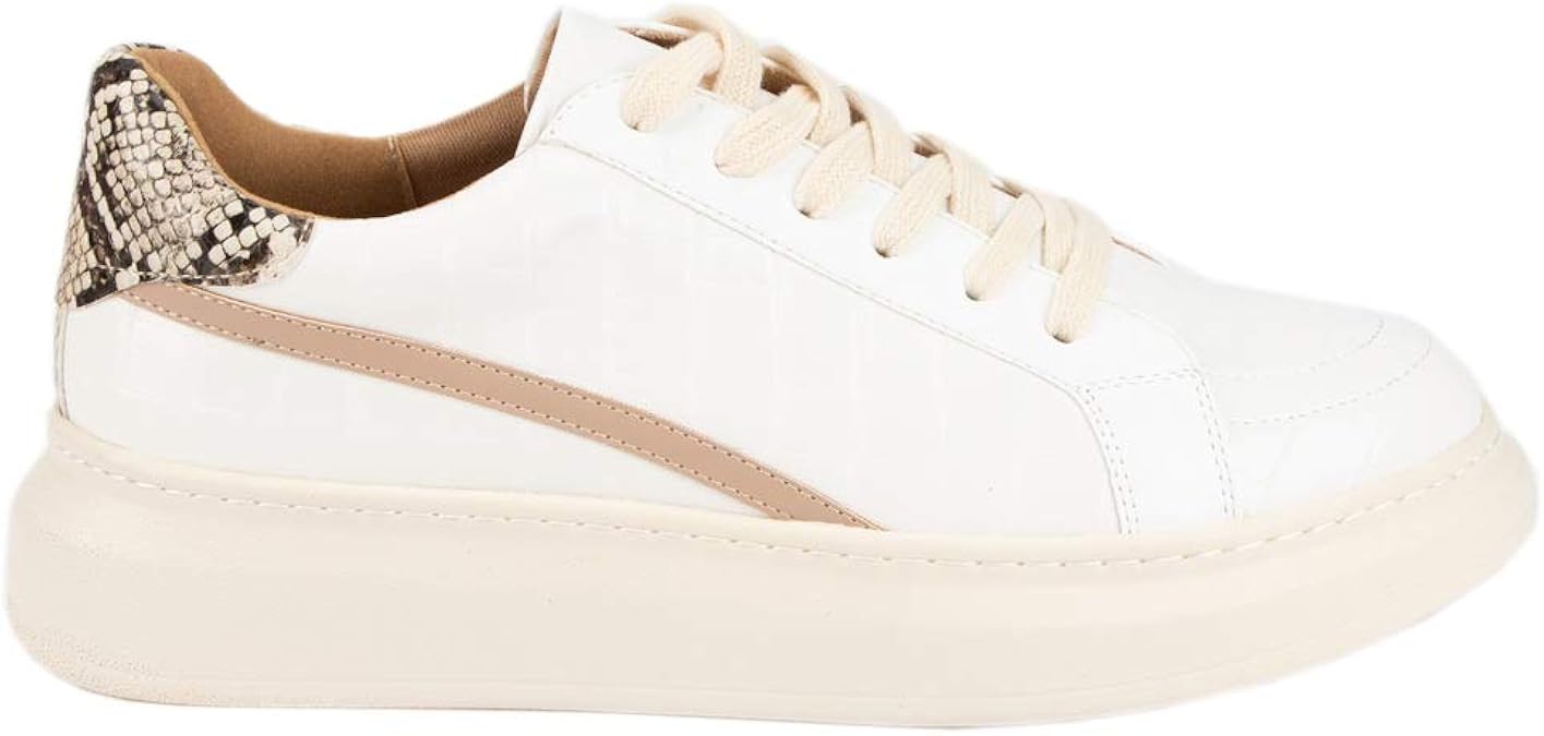 WHITE RAVEN Spring White Platform Shoes