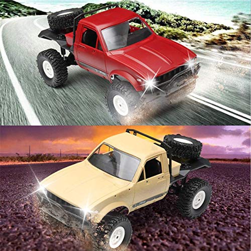 The perseids 1/16 2.4G 4WD Remote Control Car Off-Road Military Semi-Truck Vehicle RTR Gift for Kids