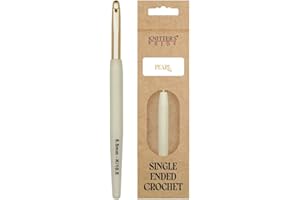 KNITTER'S PRIDE Knitter’s Pride Pearl Aluminum Crochet Hook – US Size K (6.5mm)