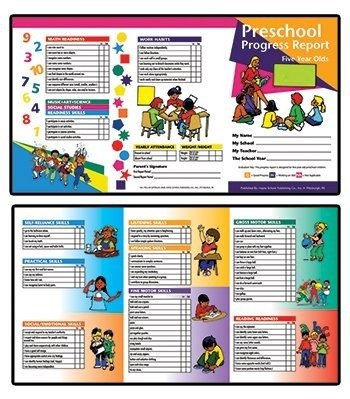 Preschool Progress Report 10Pk Age5