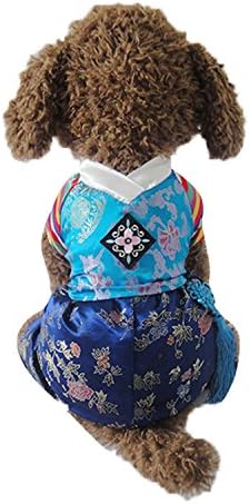 Evergreens Four Legs Embroidered Hanbok Boy Style Pet Dogs Coat Size XL