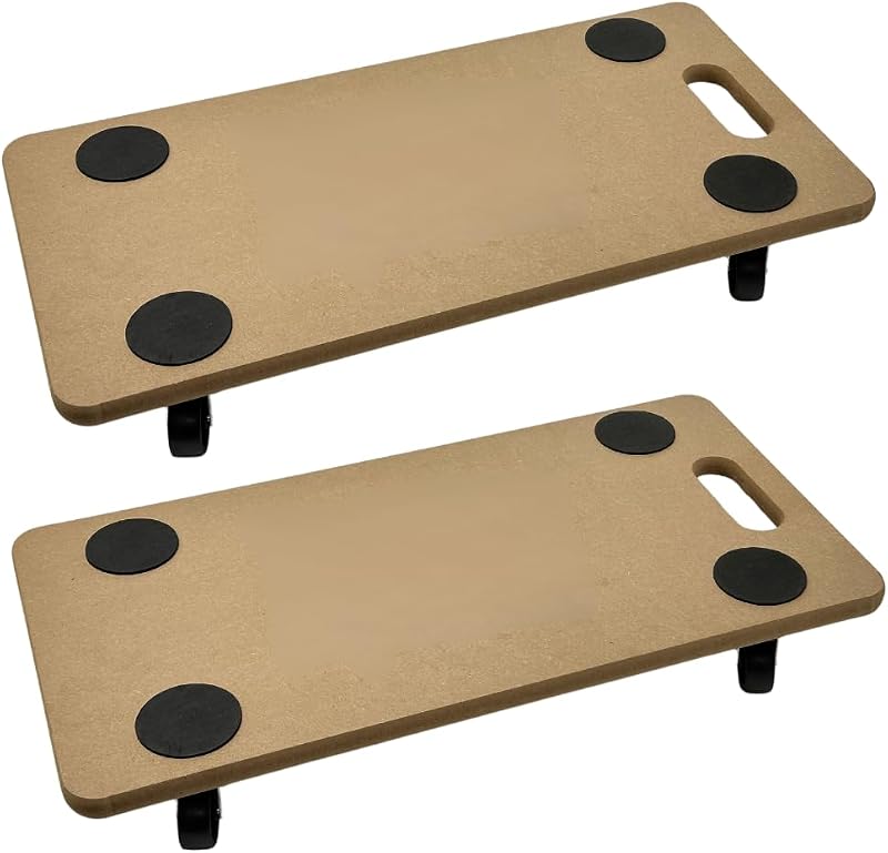 Trendi 200 kg Dolly Trolley with Eva Foam Grips MDF Platform Pack of 2